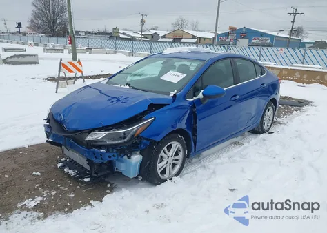 2017 Chevrolet Cruze Lt Auto из США, поврежденный, VIN 3G1BE5SM8HS572163